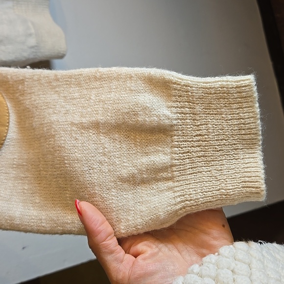 J. Crew Merino Wool Suede Elbow Patches Pullover Crew Kneck Slim Sweater NWOT - Picture 8 of 13